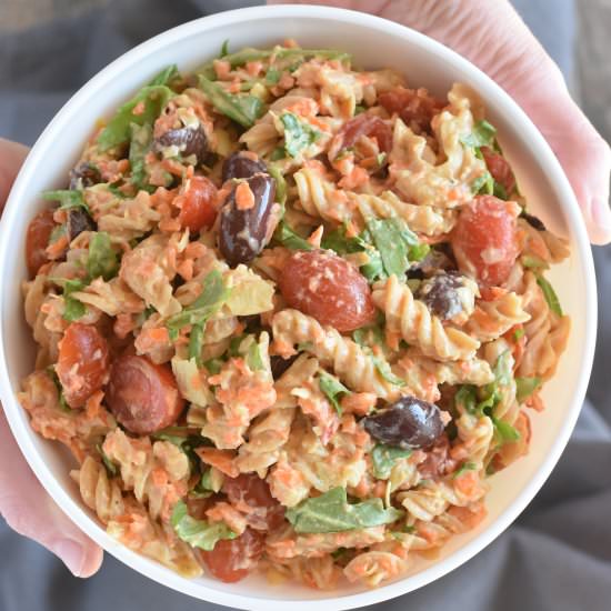 Hummus Pasta Salad - Recipe photo by Watch Learn Eat