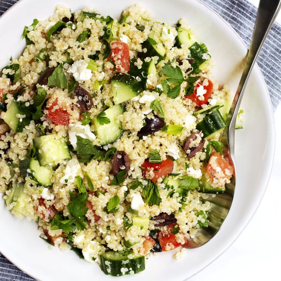 Quinoa Tabbouleh - Recipe photo by PinchandSwirl