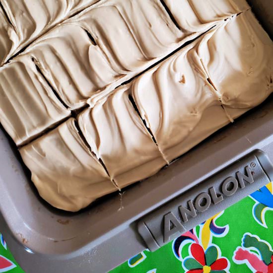 Butterscotch Sheet Cake - Recipe photo by onlinepastrychef