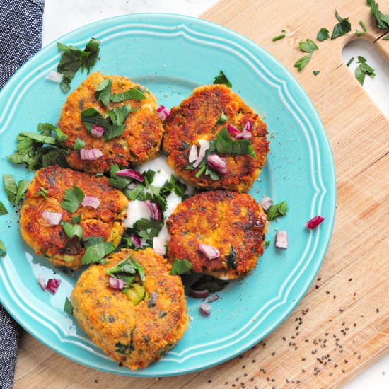 Cutlets with cabbage and chickpeas - Recipe photo by rabarbarowo
