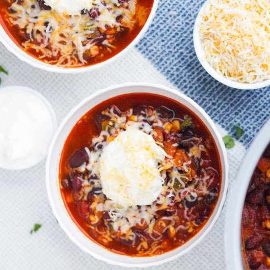 Instant Pot Turkey Chili - Recipe photo by MaesMenu