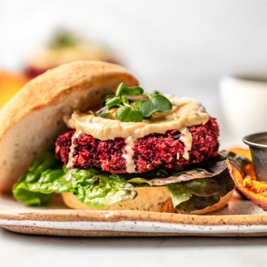 Vegan Beet Burgers - Recipe photo by from my bowl