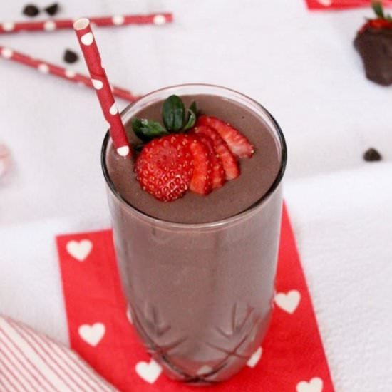 Chocolate Covered Strawberry Shake - Recipe photo by Red Mountain Weight Loss