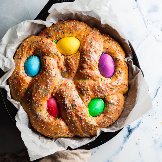 Sweet Braided Easter Bread Recipe - Recipe photo by MunchkinTime