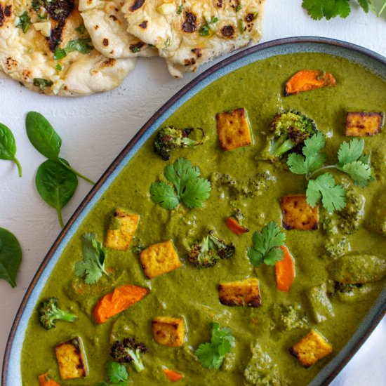 The Best Vegan Palak Paneer - Recipe photo by maddysavenue