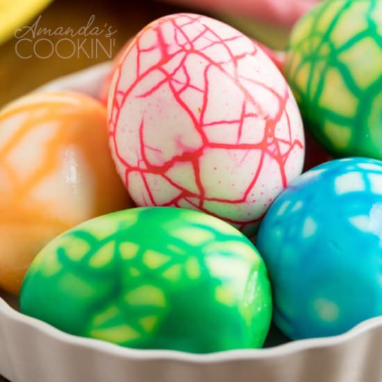 Cracked Colored Eggs - Recipe photo by amandascookin