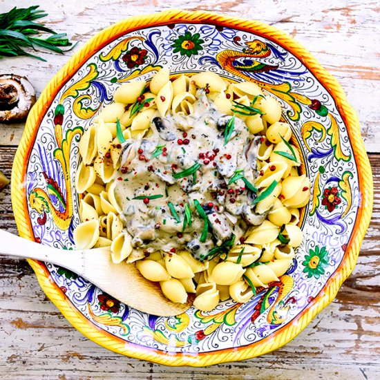 Vegetarian Mushroom Stroganoff - Recipe photo by evashiva