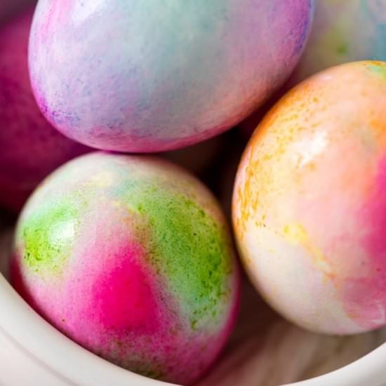 How To Make Tie Dye Easter Eggs - Recipe photo by amandascookin