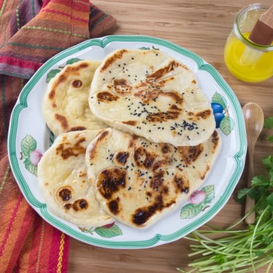 Homemade Naan (No-Yeast) - Recipe photo by MyIndianStove