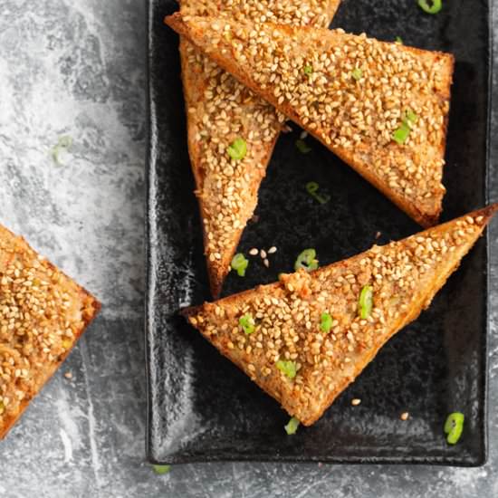 Vegan Shrimp Toast - Recipe photo by BitterSweet