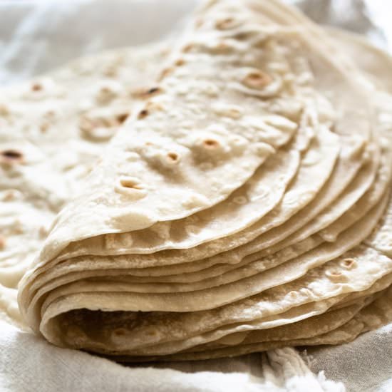 Homemade Flour Tortillas - Recipe photo by the frozen biscuit