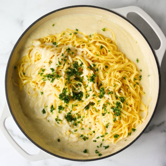 Cauliflower Alfredo Sauce - Recipe photo by the_gourmet_RD
