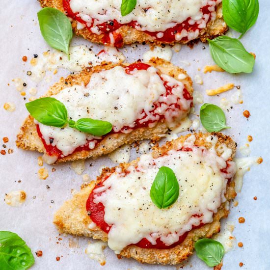 AIR FRYER CHICKEN PARMESAN - Recipe photo by healthyfitnessmeals
