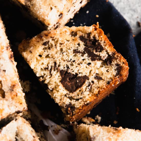 Chocolate Chunk Snack Cake - Recipe photo by GoodThingsBakingCo