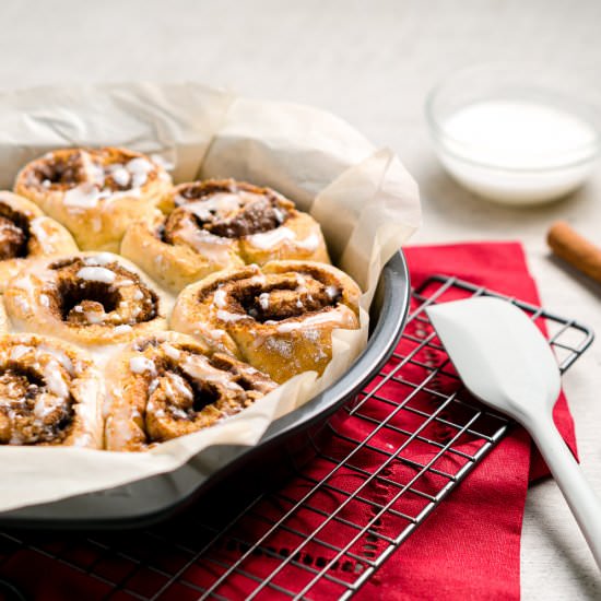 Gluten free cinnamon rolls - Recipe photo by Charlene Chan