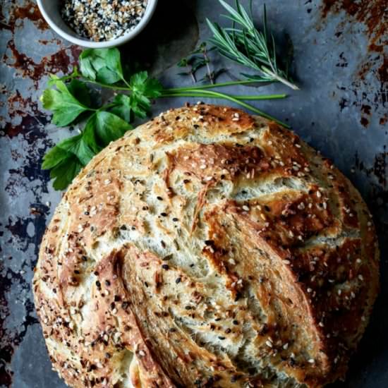 No knead bread - Recipe photo by mangotomato