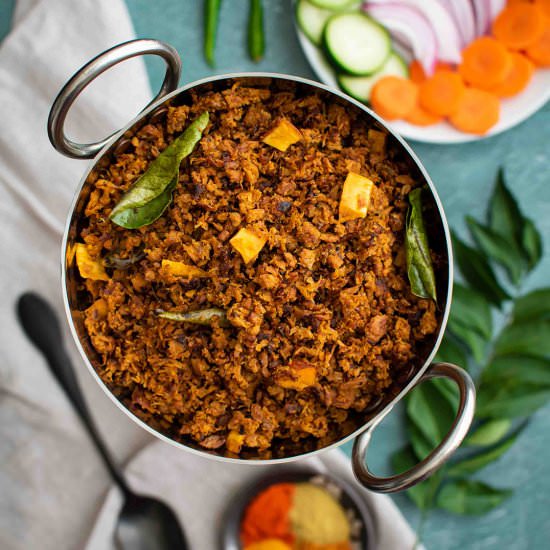 Shredded Soya Roast - Recipe photo by pepperdelight