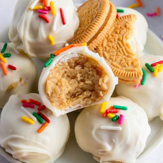 Golden Oreo Truffles - Recipe photo by lemons and zest