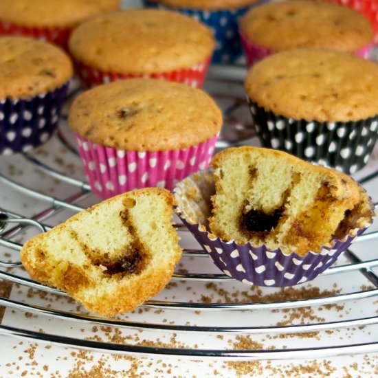 Mini cinnamon swirl cupcakes - Recipe photo by Culinaire bagage