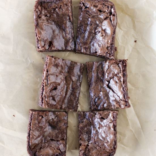 Small-Batch Brownies - Recipe photo by DoughEyedBlog