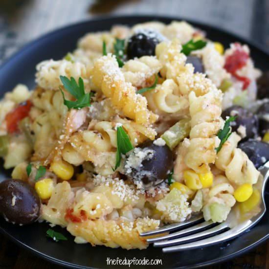 Salmon Noodle Casserole - Recipe photo by The Fed Up Foodie