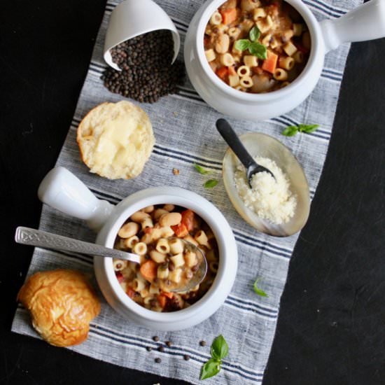 Pasta e Fagioli - Recipe photo by Runcible Eats