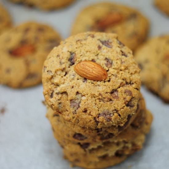 Jowar Chocolate Chunk Cookies - Recipe photo by merrytummy