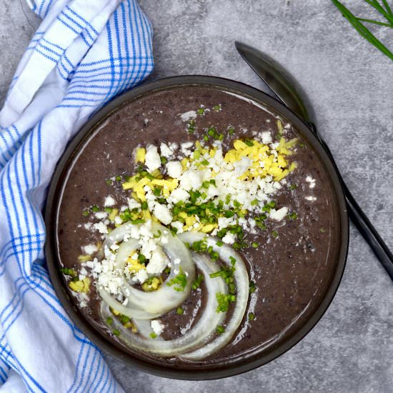 Black Bean Soup - Recipe photo by simmerandsauce