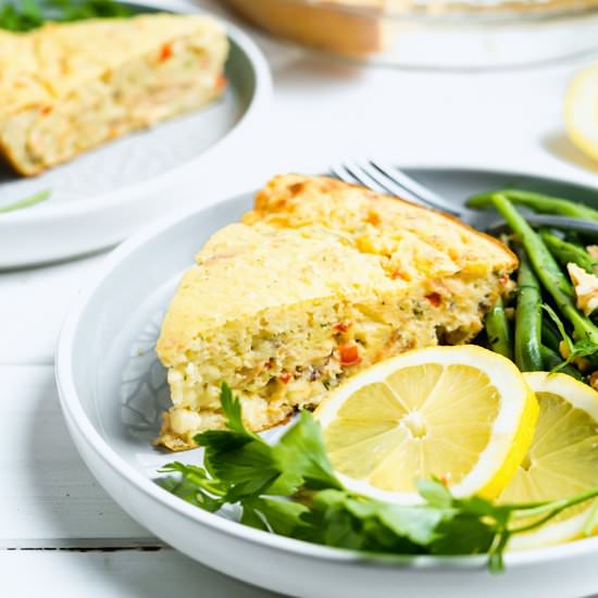 Quick & Easy Canned Salmon Pie - Recipe photo by ATasteforTravel