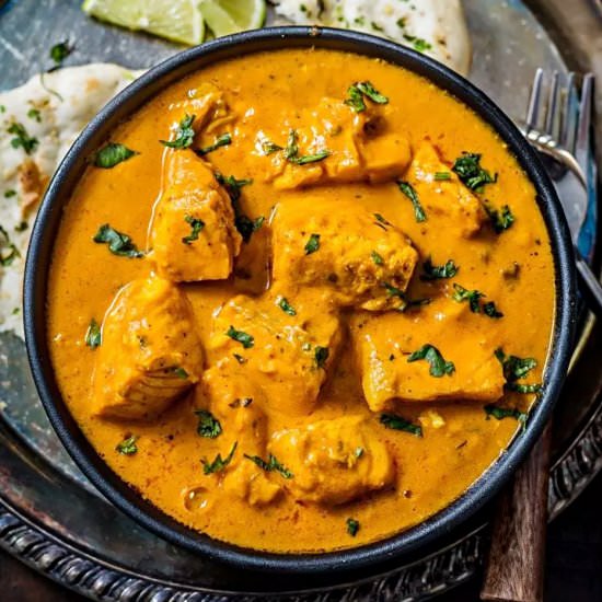 Instant Pot Salmon Tikka Masala - Recipe photo by SimmertoSlimmer