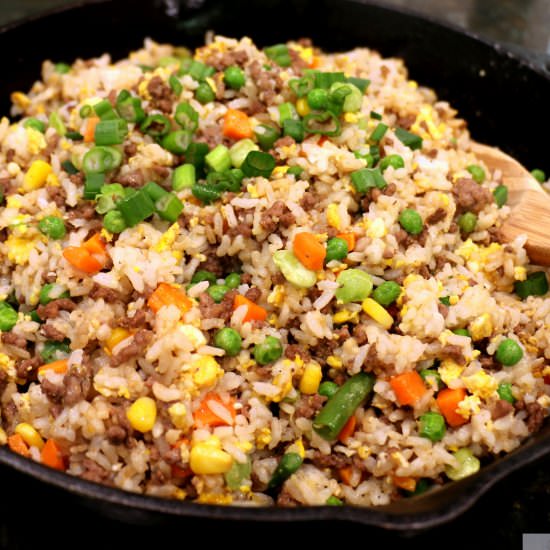 Homemade Beef Fried Rice - Recipe photo by Sprinkleofsesame