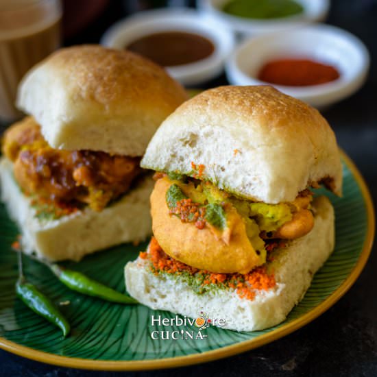 Vada Pav - Recipe photo by Herbivore Cucina