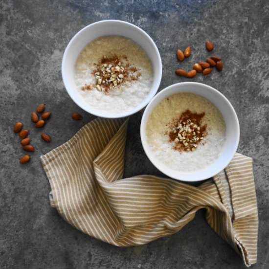 Creamy Egyptian Rice Pudding - Recipe photo by choptime