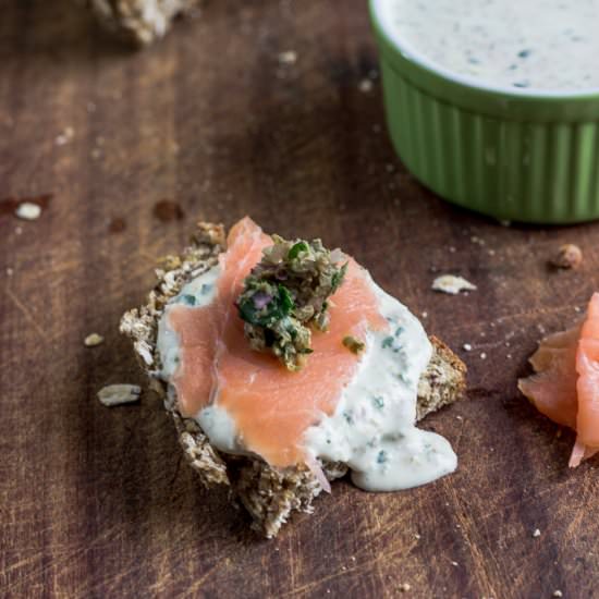 Caper and Goat Cheese Spread - Recipe photo by The Hungary Buddha