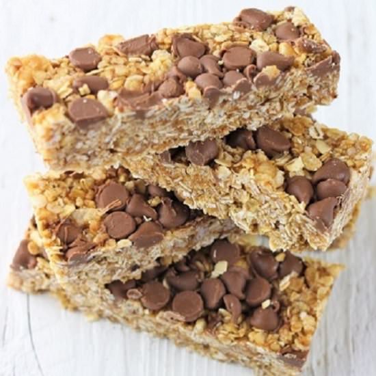 peanut butter chocolate granola bar - Recipe photo by nowcookthis