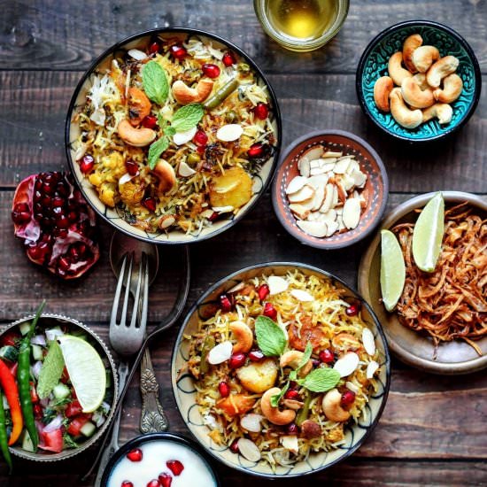 hyderabadi veg biryani - Recipe photo by easyfoodsmith