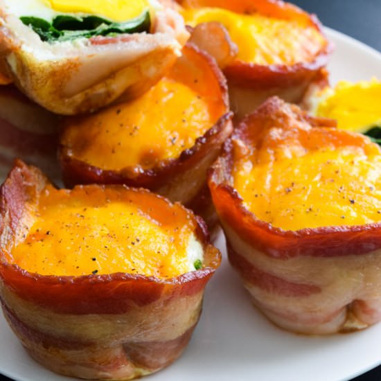 Bacon and Cheese Omelette Cups - Recipe photo by Cuts and Crumbles