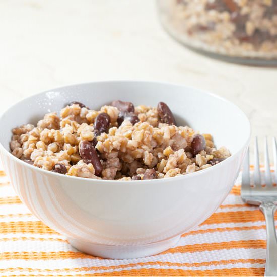 Jamaican-Style Farro & Peas - Recipe photo by recipecritique