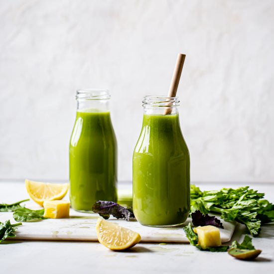 Blender Green Juice - Recipe photo by Healthy Little Vittles