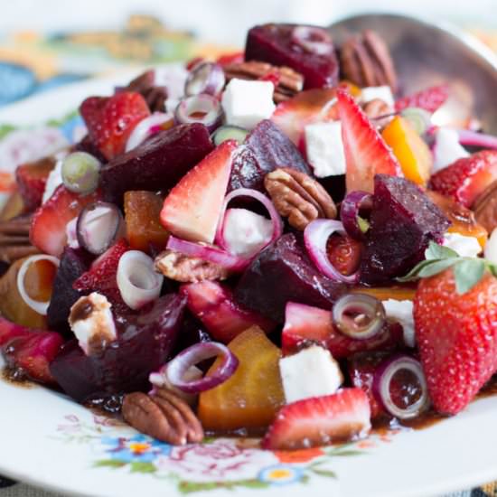 Strawberry and Beet Salad - Recipe photo by a zest for life