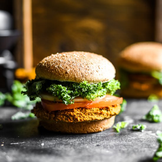 Simple Sweet Potato Veggie Burgers - Recipe photo by SincerelyTori
