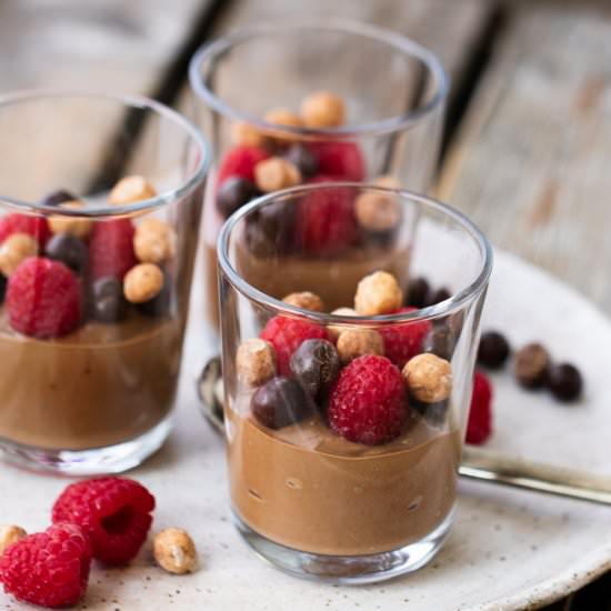 Chocolate Avocado Puddings - Recipe photo by dinnertwist