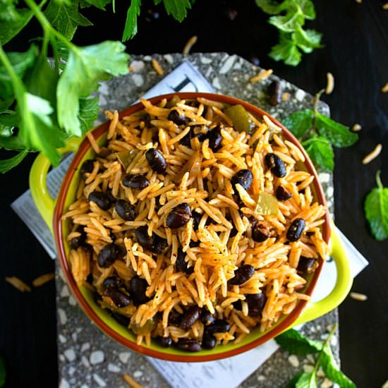 Cuban Black Beans and Rice - Recipe photo by nishkitchen