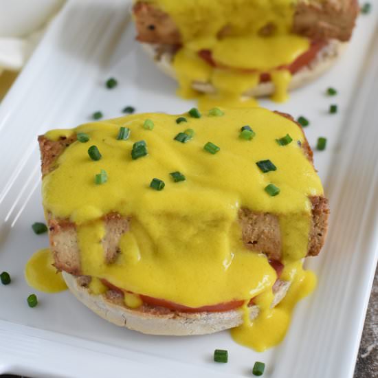 Vegan "Eggs" Benedict - Recipe photo by Watch Learn Eat