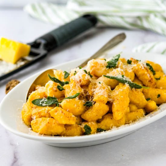 Gnocchi w/Browned Butter Sage Sauce - Recipe photo by garlic and zest