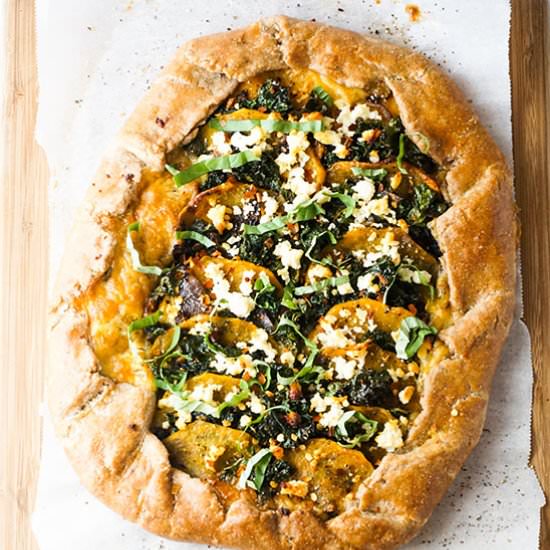 Savory Winter Vegetable Galette - Recipe photo by Hungry Haley