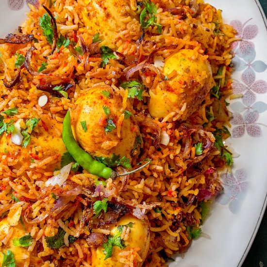 Pressure Cooker Egg Biryani - Recipe photo by EasycookingwithMolly
