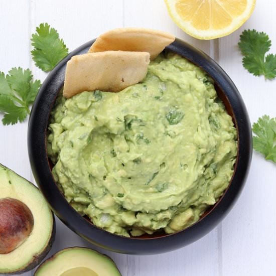 Super Simple Guacamole Recipe - Recipe photo by The Traveling Dietitian