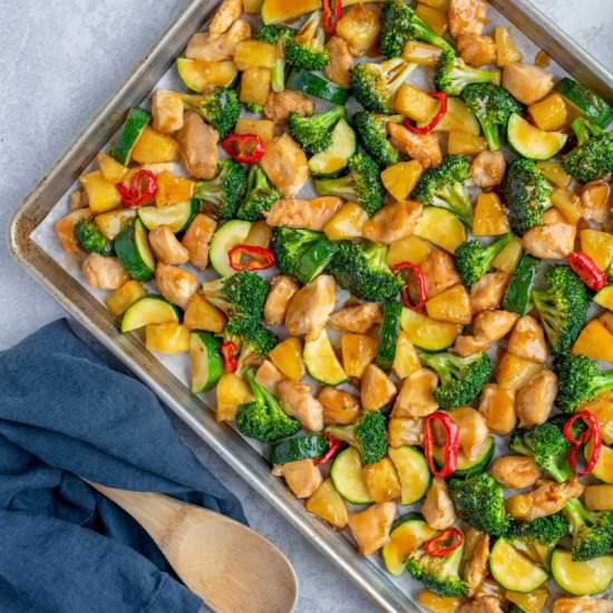 Teriyaki Chicken Sheet Pan Chicken - Recipe photo by poweredbymom