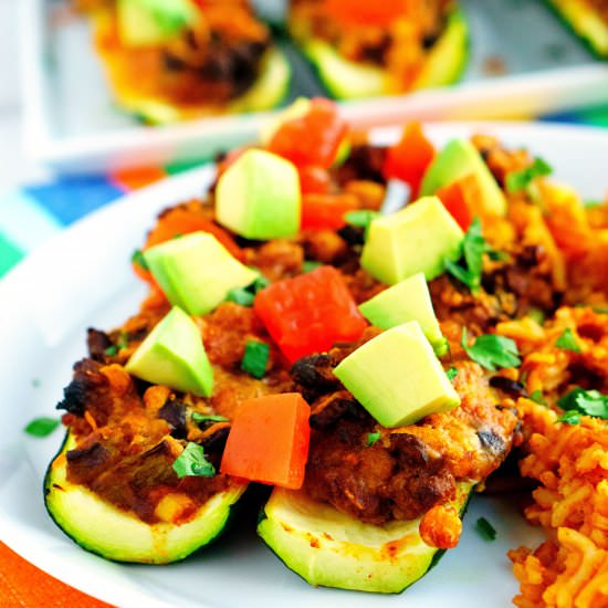 Zucchini Taco Boats - Recipe photo by EasyBudgetRecipes